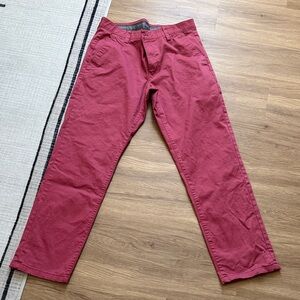 Chaps Men's Burgundy Chinos